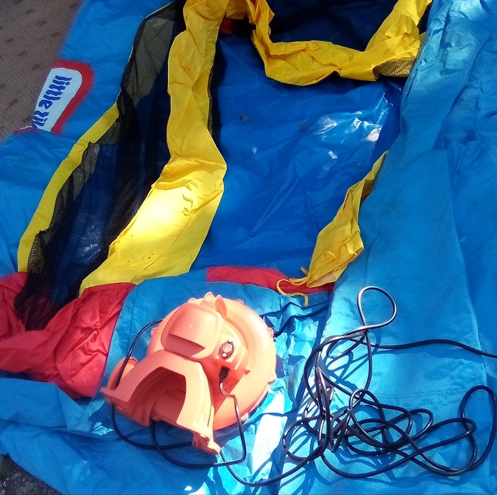 Little Tykes Blue and Yellow Inflatable with Pump